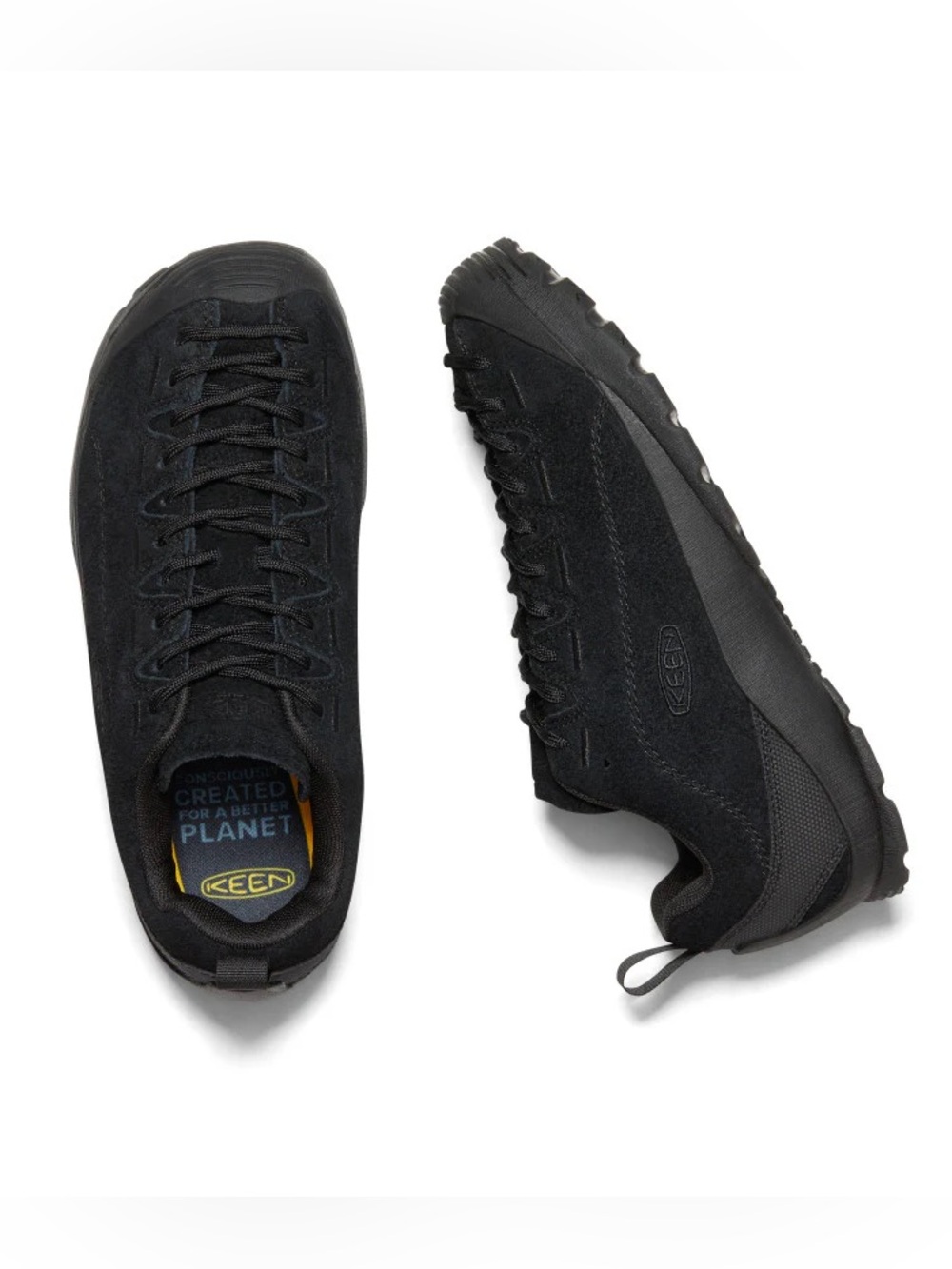 Keen Jasper Size 11 Womens Hairy Black Suede Lace Up Sneakers Shoes Gorpcore